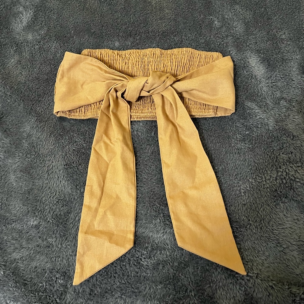 Tan Bandeau Top